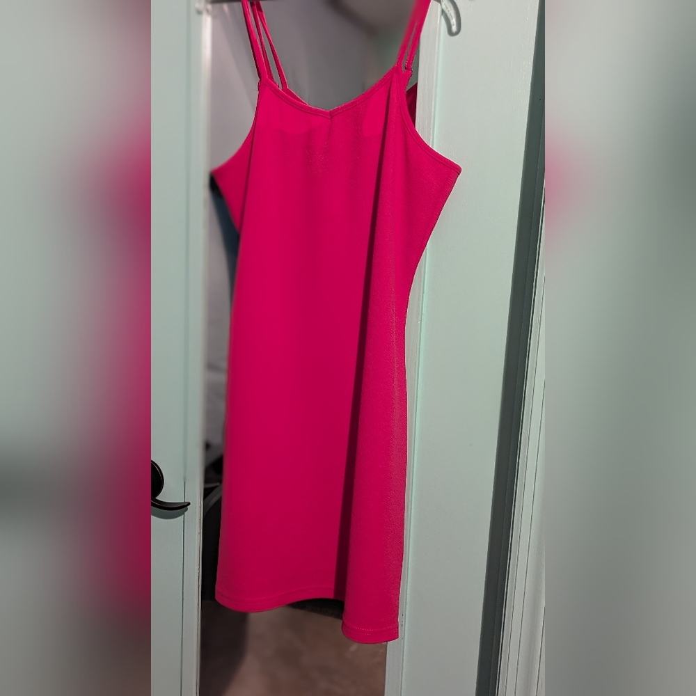Pink bodycon dress Shein